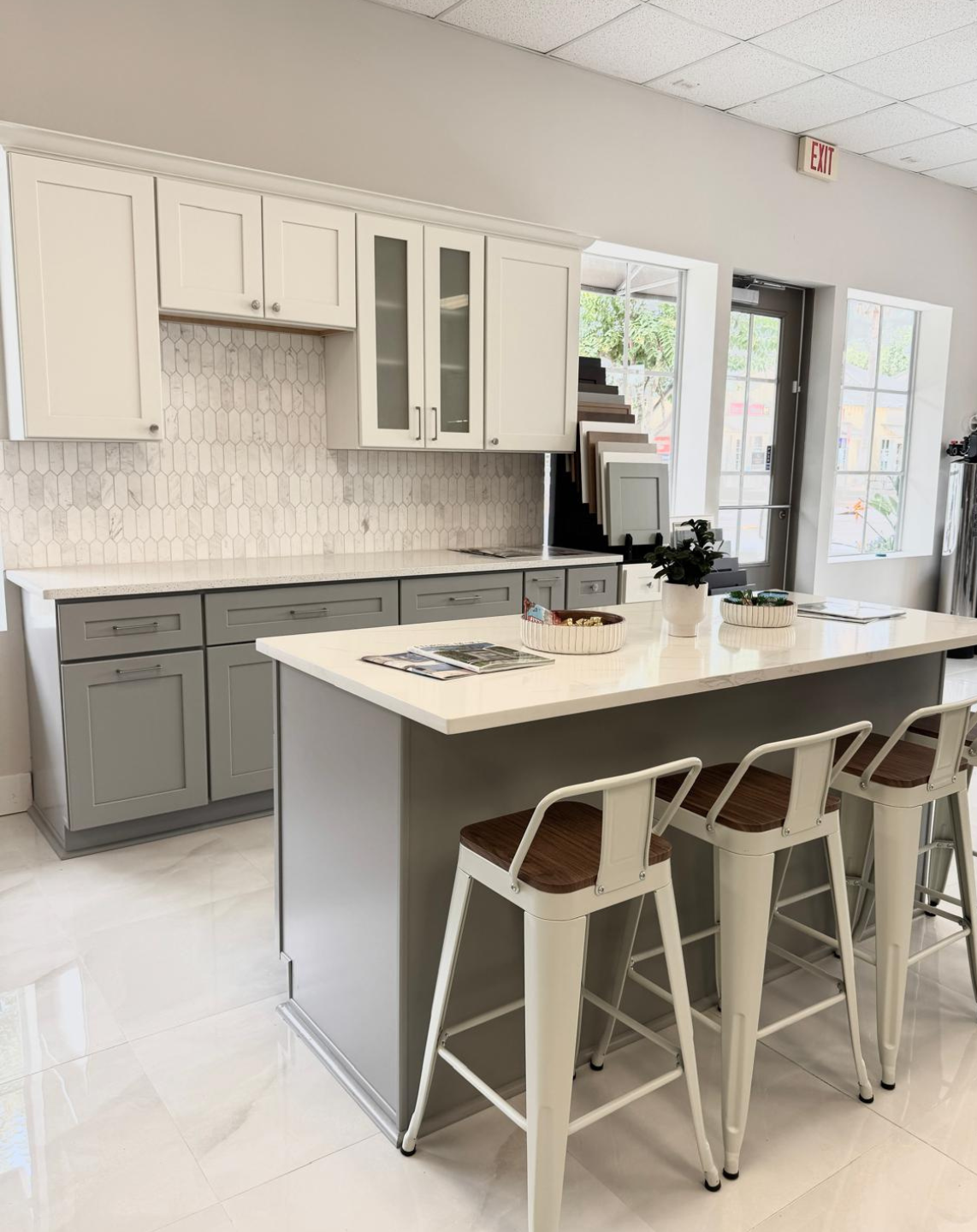 modern kitchen display